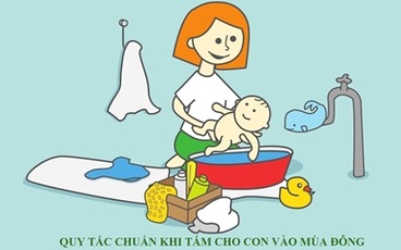 Mẹ cần biết: Cách tắm cho con trong mùa đông để bé không bị lạnh
